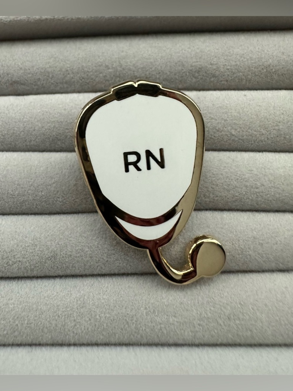 V Coterie x FIGS “RN” Stethoscope Medical Nursing Hospital Enamel Pin